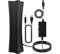 Antenne Tv Pour Smart Tv,Antenne Tv Freeview,Amplificateur D'Intérieur Numérique Hd 4K,Réception Du Signal À 360°,Avec Amplificateur De Signal,Prend En Charge Toutes Les Antennes Tv