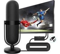 Antenne Tv Puissante Pour Intérieur Et Extérieur, Dvb-T2 Dtmb Rotation 360° Avec Base Magnétique, Antenne Tnt Hd, Tnt Amplificateur Signal Prendre En Charge De Tv 4K 1080P Vhf Hdtv Gratuites