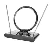 Antenne TV Ronde Numérique HDTV 38 dBi Réception TNT / DVB-T Ultra Puissante MAXEXCELL Noir