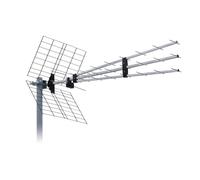 Antenne TV TNT Extérieure Trinappe DVB-T DVB-T2 13,5 dBi F Filtre Passif 4G LTE 5G NR 700 800MHZ 43 éléments