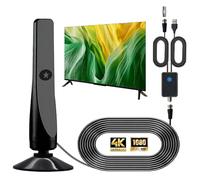 Antenne TV Wave Max 2025, Antennes TV Wavebeam Pro, Amplificateur De Signal avec écran HD Net, Antennes Numériques HD Intérieures pour Tous Les Téléviseurs Intelligents Locaux