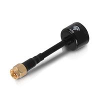 Antenne UFL RHCP, 5,8 GHz 3dBi Sucette d'Antenne Directionnelle Super Mini Antenne pour FPV Drone de Course Accessoire des Pièces RC (SMA Intérieur Aiguille - Noir)