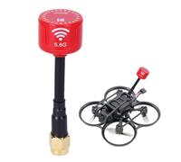 Antenne UFL RHCP, 5,8 GHz 3dBi Sucette d'Antenne Directionnelle Super Mini Antenne pour FPV Drone de Course Accessoire des Pièces RC (SMA Intérieur Aiguille - Rouge)