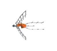 Antenne + Source D'alimentation Televes Ellipse Uhf Avec Prix 148922. Préparé Pour Le 5g Canaux 21 À 48