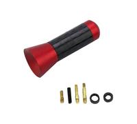 Antenne Universelle pour Voiture, Signal 3,5 cm, Fibre de Carbone, Toit, Radio, antenne Courte, Mini FM/AM, Accessoires Auto(Red)