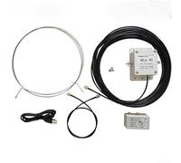 Antenne USB MLA-30 à boucle courte pour réception à large bande SWL et HAM, suppression du bruit jusqu'à 30 dB, performance directionnelle, design en acier inoxydable, utilisation extérieure