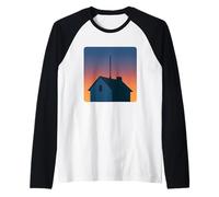 Antenne verticale pour toit de maison coucher de soleil Manche Raglan