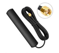 Antenne Voiture Adhésive 3M sans Trace 3m Dab Dab+ 4G LTE SMA, Antenne Auto Pare-Brise IP67 Universelle pour Autoradio GPS Routeur Réception Stable Signal Renforcé Véhicule (Noir)