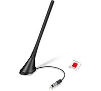 Antenne Voiture Amplifiée Antenne Radio Voiture Avec Amplificateur 17.5Cm Antenne Toit Voiture Autoradio Antenne Amplifier Avec Adaptateur Din Câble 15Cm[X662]