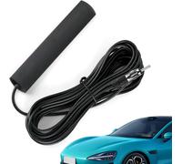 Antenne Voiture Autoradio Adhésive, Antenne Radio Fm Am Universelle Fm Adaptateur, Amplifiée Pour Autoradio, Avec Connecteur Din, Câble De 5M, Idéale Pour Voitures, Camions, Suv Et Bateaux, [X544]