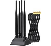 Antenne Wifi 2,4 Ghz 5,8 Ghz - Amplification Du Signal - 8 Dbi - Base Magnétique Avec Rp-Sma - 200 Cm - Rallonge Pour Routeur Wi-Fi, Cartes Wi-Fi, Cartes Pci, Pc, Carte Mère Bluetooth[H585]