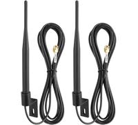 Antenne WiFi 6 dBi double bande 2,4 GHz 5 GHz Antenne WiFi d'extérieur étanche avec support + rallonge RP-SMA de 300 cm pour routeur Wi-Fi,amplificateur de portée,amplificateur de signal