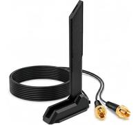 Antenne WiFi 7 pour Gigabyte Z890 X870 B550M B650E B850 B860 W790 TRX50 Series - Base magnétique tri-bande 12 dBi à gain élevé pour carte mère de jeu AORUS WLAN, WiFi 7/6E/6/5, Bluetooth 5.4