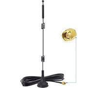 Antenne Wifi 9Dbi Mimo Rp-Sma Bi-Bande 2.4Ghz 5.8Ghz Longue Portée Filaire Omnidirectionnelle Pour Tp-Link Asus Linksys D-Link Fenvi Amplificateur Routeur Caméra Wifi Pcie Carte Réseau Sans Fil