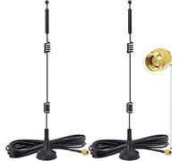 Antenne Wifi 9Dbi Mimo Rp-Sma Bi-Bande 2.4Ghz 5.8Ghz Longue Portée Filaire Omnidirectionnelle Pour Tp-Link Asus Linksys D-Link Fenvi Amplificateur Routeur Caméra Wifi Pcie Carte Réseau Sans Fil