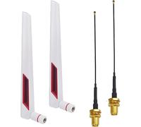 Antenne Wifi Double Bande 2.4ghz/5.8ghz Rp-Sma Mâle + 50 Cm Ipe-4 Mhf4 Vers Rp Sma Femelle Pour Wifi Routeurs Asus Ac88u, Fpv Drone, Wlan, Pc,Ps4-Mecanique Des Fluides