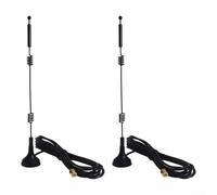 Antenne WiFi double bande longue portée 9dBi Gain 2,4 GHz/5 GHz/5,8 GHz Connecteur RP-SMA pour routeur Point d'accès amplificateur de signal Intérieur Extérieur (lot de 2)