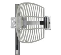 Antenne WiFi Externe 2,4 GHz, Gain 17 dBi - Réception Longue Distance jusqu'à 10 km, résistante aux intempéries, avec câble à Faible Perte de 10 m, Compatible SMA et RP-SMA