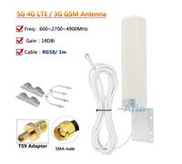 Antenne Wifi Omni Externe Étanche Ip67 Avec Ts9 Sma N Mâle Pour Boost De Signal,5g,4g,3g,101 Gain Éwer,18dbi - Type 1m Ts9 And Sma Male