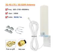 Antenne Wifi Omni Externe Étanche Ip67 Avec Ts9 Sma N Mâle Pour Boost De Signal,5g,4g,3g,101 Gain Éwer,18dbi - Type 1m And Sma Male