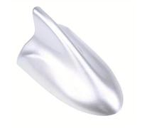 Antennes Audio et vidéo pour Auto,Antenne Voiture Antenne décorative aileron de Requin pour Toit, Autocollant Style Fibre, Compatible BMW, Honda et Toyota.(Silvery)
