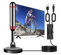 Antennes numériques pour Smart TV d'intérieur, antenne TV avec base magnétique puissante, réception 360 et longue portée pour les chaînes locales, prend en charge 4K 1080p, installation facile pour
