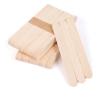 ANTETOK 100 Bâtonnets en Bois pour Lollipops, 150mm Bâtonnets de Glace en Bois pour Artisanat, Premium Popsicle Sticks pour Projets DIY, Créations Maison et Étiquettes pour Plantes