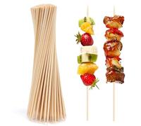 ANTETOK Lot de 100 brochettes en bambou de 20 cm de long pour marshmallow, barbecue, collation, fruits, saucisses et hamburgers