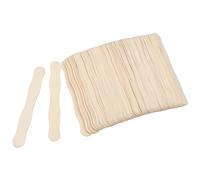 ANTETOK Lot de 200 poignées d'éventail en bois de 20,3 cm, bâtons de glace Jumbo pour mariage, projets de bricolage, mélange de peinture, naturel