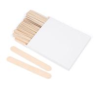 ANTETOK Lot de 50 bâtonnets abaisse-langue en bois pour travaux manuels, bâtons de sucettes géantes et bâtonnets de sucettes glacées pour travaux manuels, bâtons de sucettes larges et larges de 20 cm