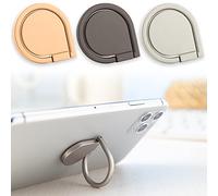 ANTEVIA - Anneaux Support téléphone Universel Rotation 360 en métal | Plus DE 10 MODELES | Bague Doigt pour Smartphone | Couleur : Gris (Zring Gris)