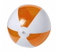 ANTEVIA - Ballon de plage gonflable translucide ø28cm | PLUS DE 10 MODÈLES | Volley Jeux Enfant Piscine | Matière : PVC |Couleur : Orange (Zeusty Orange)