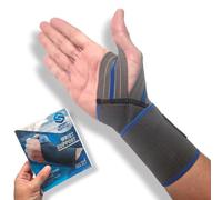 ANTEVIA - Bandage de poignet réglable | TAILLE UNIQUE AJUSTABLE & POIGNET DROIT OU GAUCHE | Attelle |Compression pour douleurs articulaires, entorses,tendinites | Musculation Boxe (Wrist support)