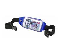 ANTEVIA - Ceinture de Course imperméable | Téléphone Universel |Taille Max : 6.4 Pouces Soit 16.2cm |Matière : Polyester |Brassard de Sport pour Smartphone Pochette Banane de Sport (Wanel Bleu)
