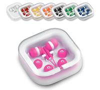 ANTEVIA - Écouteurs filaires Intra auriculaire avec boîte de Rangement et 3 Jeux d'oreillettes |Plus DE 10 MODELES |Anti-Bruit | Couleur: Violet (Cort Violet)