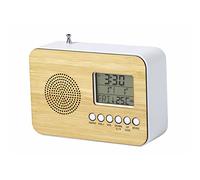 ANTEVIA - Horloge de Bureau à Poser numérique - Radio réveil + Fonction température |Plus DE 10 MODELES | Matière: Bois | A Piles (Tulax)
