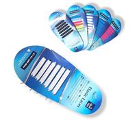 ANTEVIA - Lot de 12 lacets élastique adulte et enfant blanc | Plat avec fermoir en métal | PLUS DE 10 MODÈLES | Autobloquant | Chaussures Basquet (Elastic laces blanc)