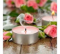 ANTEVIA - Lot de 15 Bougies Chauffe Plat parfumées à la Rose | Plus DE 10 MODÈLES | Couleur : Rose (Virtua Rose)