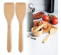 ANTEVIA - Lot de 2 spatules cuisine en bois | PLUS DE 10 MODÈLES |Spatule anti adhésive Pâtisserie (Borinda)
