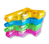ANTEVIA - Lot de 4 Pistolets à Eau pour Enfant translucides| Plus DE 10 MODÈLES | Jet d'eau | Matière : Plastique |Couleurs : Jaune Violet Bleu Jaune Vert (Water Gun)