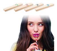 ANTEVIA - Lot de 40 pailles en papier écologiques multicolores | Kraft | PLUS DE 10 MODÈLES | Couleurs : Bleu Noir Rouge Vert (StriStraw)