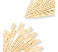 ANTEVIA - Lot de 50 piques à brochette en bois écologique certifié FSC | Long. 18cm | PLUS DE 10 MODÈLES |Cuisine Barbecue Grillades (Broch)