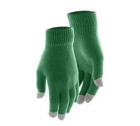 ANTEVIA - Lot d'une paire de gants tactiles smartphone vert | Taille adulte et ado | PLUS DE 10 MODÈLES | Femme Homme Hiver Fin (Actium vert)