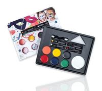 ANTEVIA - Maquillage enfant carnaval | Kit de grimage | Peinture visage non toxique | PLUS DE 10 MODÈLES | Fille Garçon (Grimm)