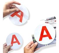 ANTEVIA Matériaux ANTEVIA - ANTEVIA - Disque Jeune conducteur Électrostatique ø15cm | Sigle A | S'enlève Facilement | Vitre Repositionnable Amovible | Permis (Disquestat)