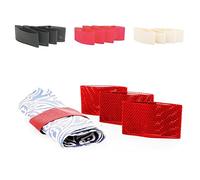 ANTEVIA Matériaux - Lot de 4 Ronds de Serviette Design et Tendance | Plus de 10 modèles | Couleur : Rouge (Napkei Red)