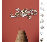 ANTEVIA - Miroir adhésif | Plus de 100 modèles : Stickers muraux décoratifs - 3D Autocollant - Fleurs Graphiques 2