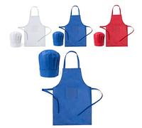 ANTEVIA - Pack tablier et toque enfant cuisine | PLUS DE 10 MODÈLES | Fille ou garçon |Couleur: Bleu (Legox bleu)