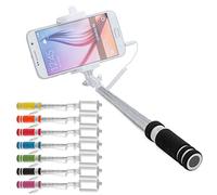 ANTEVIA - Perche à Selfie Universelle Design et Ultra compacte avec Bouton de Prise de Vue Jack | Plus DE 10 MODELES | Couleur : Noir (Paicom Noir)