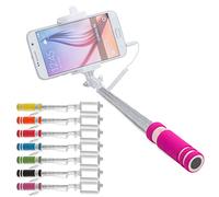 ANTEVIA - Perche à Selfie Universelle Design et Ultra compacte avec Bouton de Prise de Vue Jack| Plus DE 10 MODELES | Couleur : Violet (Paicom Violet)